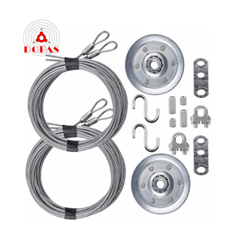 Overhead Sectional Garage Doors Cable thiab Pulley Replacement Kit